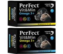 Придбати - вітаміну та вітамінну добавку для собаки  PerFect Vit&Min Omega3+ для собак і кішок №50 по 0,5 г(4820138348944)