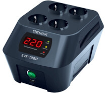 Придбати - стабілізатор напруги  Стабілізатор напруги Gemix ZVK-1000 релейний 700Вт (10700203)