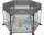 Придбати - дитячий манеж  Манеж Lionelo Roel Grey Multicolor (LO-ROEL GREY MULTICOLOR)