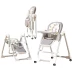 Стільчик-шезлонг для годування 2в1 Kidilo BabyChair Z901 Grey (сірий)