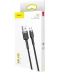 Фото № 6 Кабель Baseus Cafule Cable USB to Micro 2.4A 1m Gray/Black (CAMKLF-BG1)