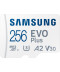 Фото № 1 Карта пам'яті Samsung Evo Plus microSDXC 256GB UHS-I U3 V30 A2 + SD адаптер (MB-MC256KA/EU)