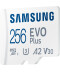 Фото № 3 Карта пам'яті Samsung Evo Plus microSDXC 256GB UHS-I U3 V30 A2 + SD адаптер (MB-MC256KA/EU)