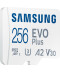 Фото № 2 Карта пам'яті Samsung Evo Plus microSDXC 256GB UHS-I U3 V30 A2 + SD адаптер (MB-MC256KA/EU)
