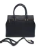 Фото № 1 Жіноча шкіряна сумка Italian fabric bags +1426 black