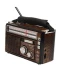 Фото № 2 FM радіоприймач Golon RX-381 MP3 USB з ліхтариком Brown (019782)
