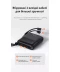 Фото № 3 Портативна батарея повербанк Power Bank USB батарея універсальна УМБ із вбудованими подвійними кабелями 10000 мАг 22,5 Вт Usams CD186 Black