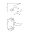 Фото № 2 Змішувач для ванни Bianchi Delta VSCSTR2004 # DLTSKCRM (VSCDLT 2004SK CRM)