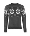 Фото № 1 Джемпер Pierre Cardin Crew Neck Fair Isle Sweater Charcoal Marl XXL