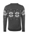 Фото № 2 Джемпер Pierre Cardin Crew Neck Fair Isle Sweater Charcoal Marl XXL