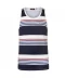 Фото № 1 Майка Pierre Cardin Printed Stripe Vest Navy/Wht/Blue S