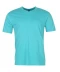 Фото № 4 Футболка Donnay Three Pack V Neck T Shirt Wht/Aqua/GreyM XS