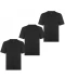 Фото № 1 Футболка Donnay Three Pack V Neck T Shirt Black S