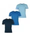Фото № 1 Футболка Donnay V Neck T Shirt LtBlue/Blue/DkB 3 шт XXL