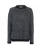 Фото № 1 Джемпер Lee Cooper Contrast Crew Neck Knit Black / White XL