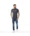 Фото № 3 Футболка Crosshatch Stiptons CRS55 Stripe Navy Navy L
