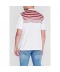 Фото № 3 Поло Lonsdale Yarn Dye Stripe White/Burgundy L