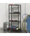 Фото № 3 Стелаж Plastmeccanica Universal Vent пластиковий 4 полки 60х30х138 см чорний (5136)