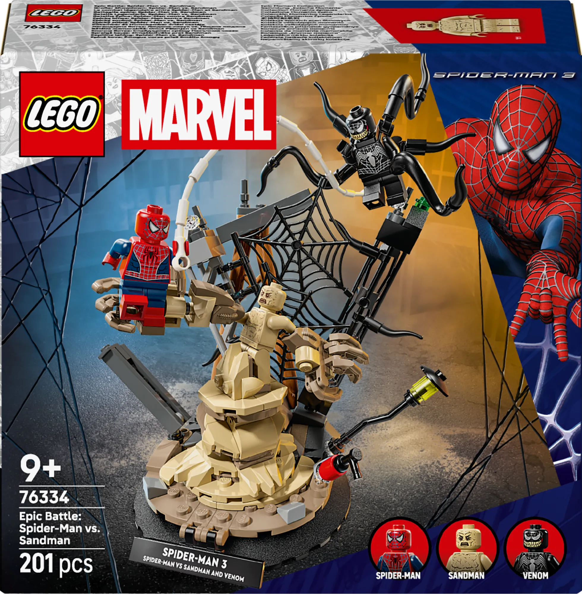 Конструктор LEGO® Super Heroes Marvel Легендарна битва: Людина-павук vs. Піщана людина (76334)