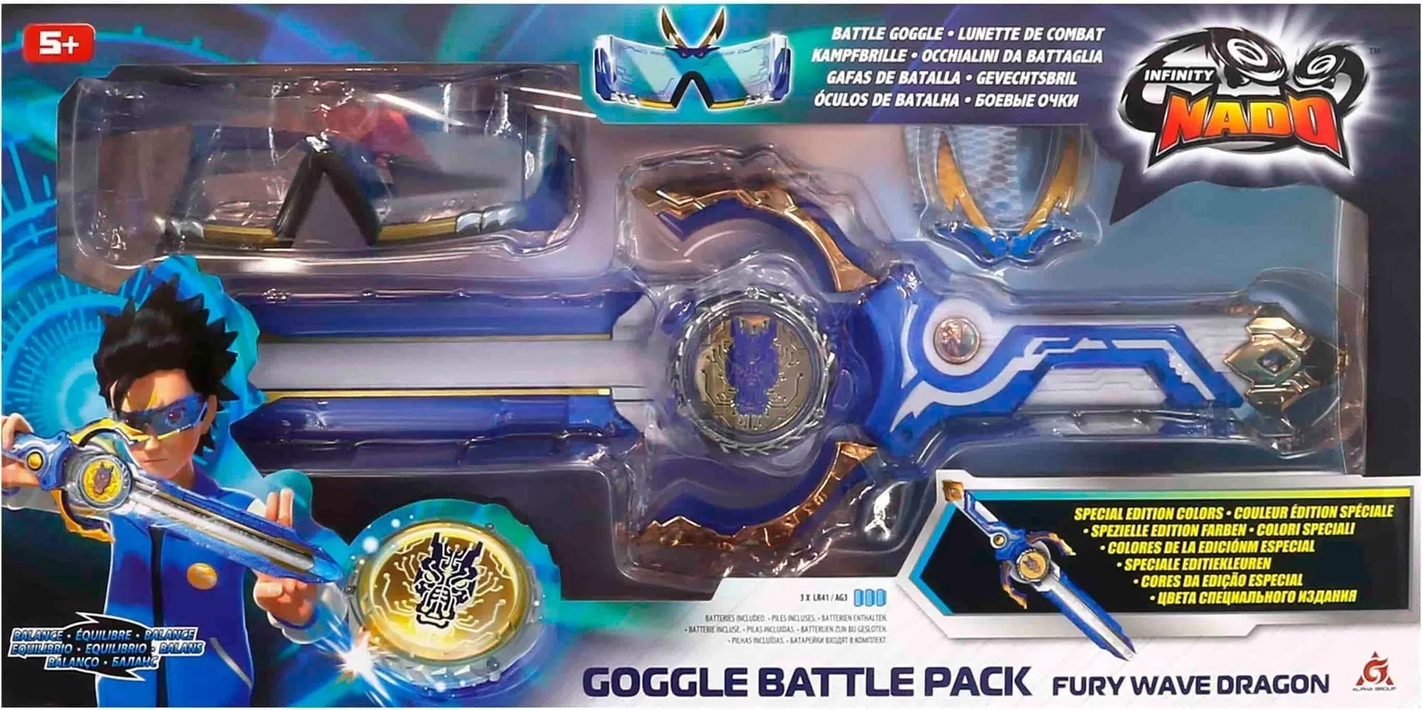 Ігровий набір Infinity Nado VI Goggle Battle Pack вовчок та акс. (EU654161)
