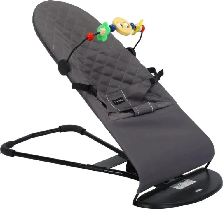 Дитячий шезлонг Kidilo Shaking chair DKL-601 Dark Grey