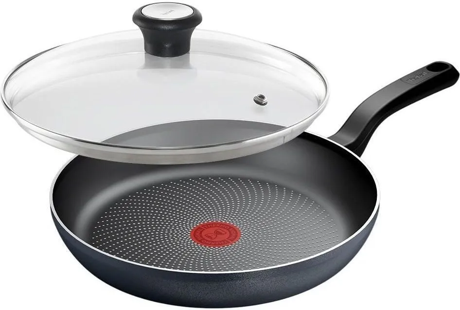 Сковорода з кришкою Tefal So' Light, 28см, чорний (H0560642_SET)