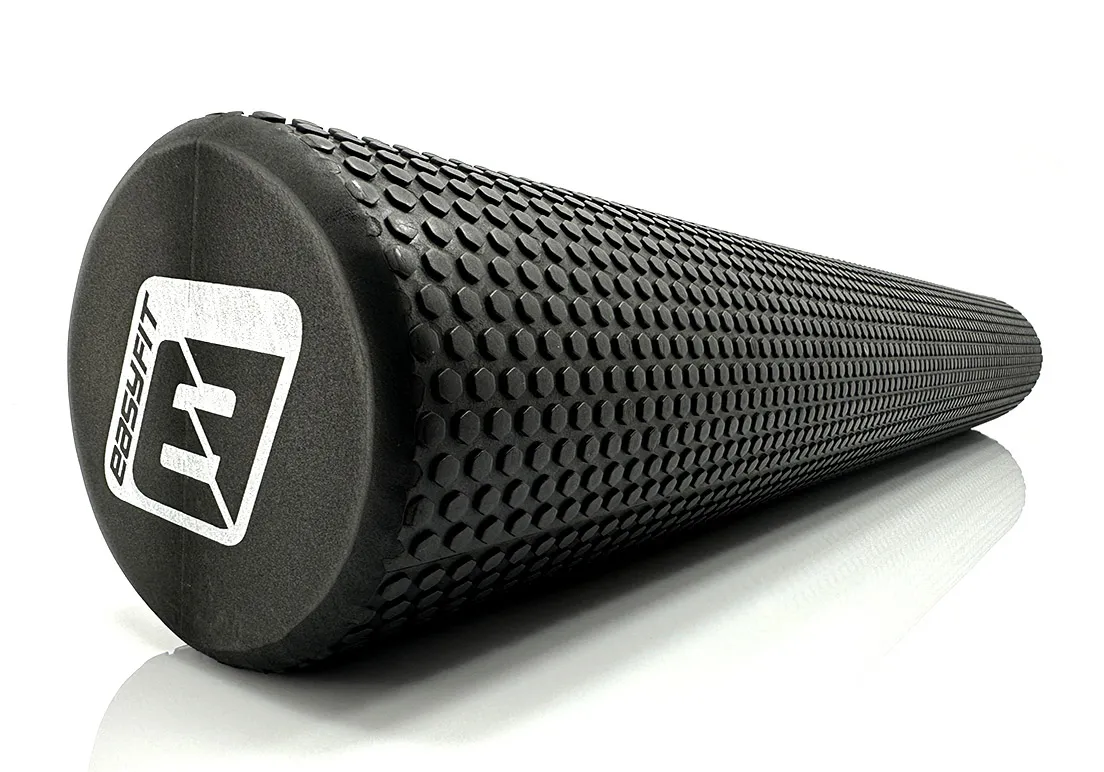 Ролер масажний для МФР та йоги EasyFit Foam Roller 90 см EF-2034-BK Чорний
