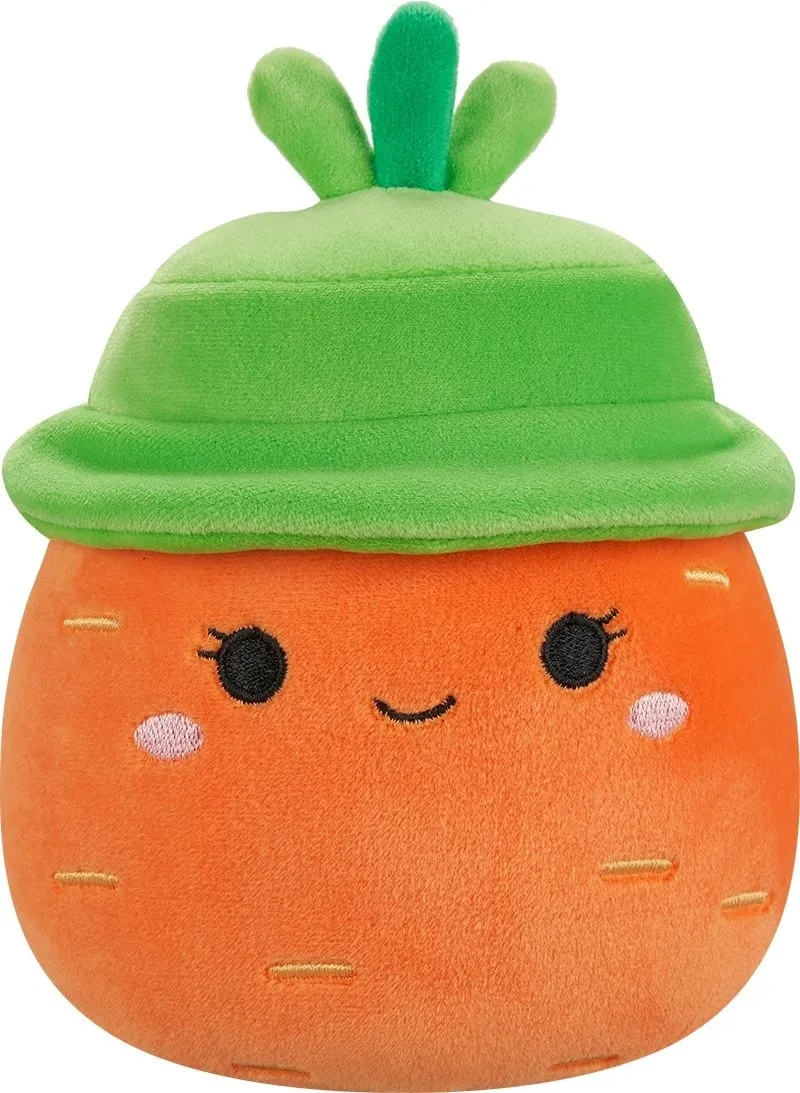 М'яка іграшка SQUISHMALLOWS - МОРКВИНКА КАРОЛІНА В КАПЕЛЮСІ (19 cm) (SQER01214)