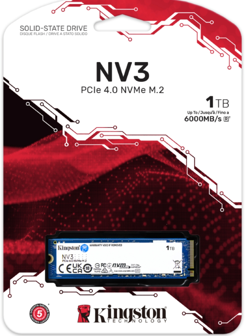 SSD диск Kingston NV3 1TB купити накопичувач в Києві, Україні